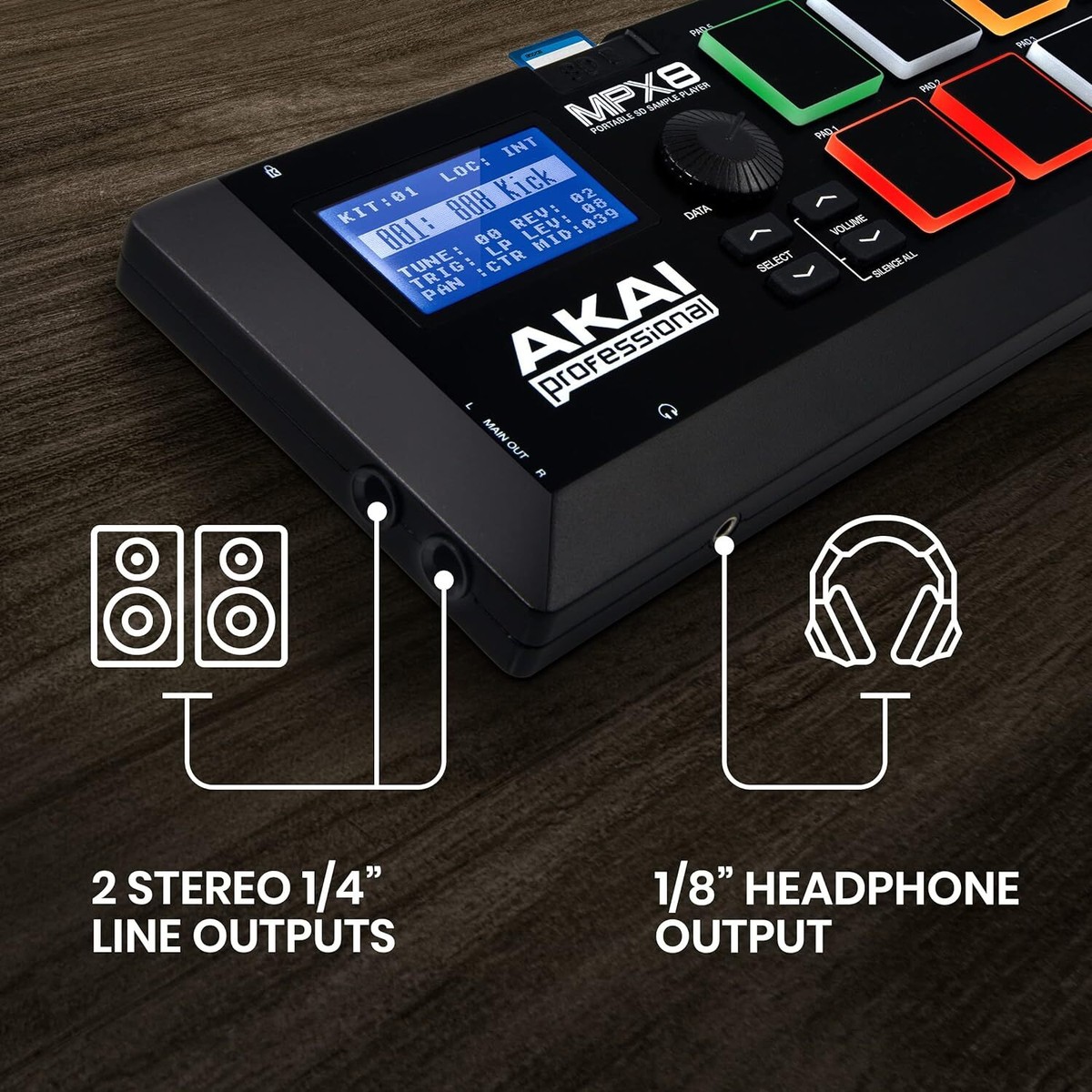 AKAI MPX8 MIDIパッド 本体　箱付き AKAI MPX8 MIDIパッド 本体 箱付き Akai Professional MPX8 Mobile SD