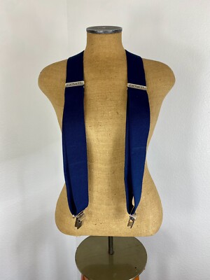 Carhartt Men s Adjustable Utility Suspenders Navy Blue One Size Fits Most Work