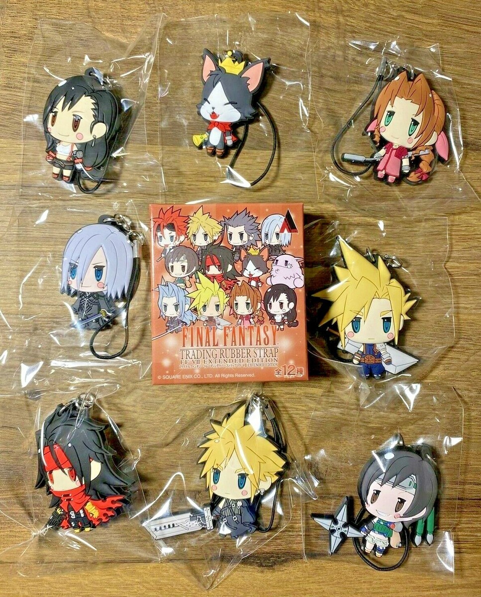 Final Fantasy VII 7 - Various Trading Rubber Strap Keychain Key