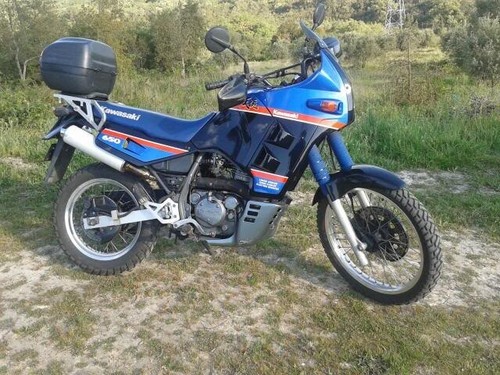 Coppia claxon trombe original claxson per Kawasaki KL 500 B KL 650 KLR B1 Tengai - Foto 6 di 7