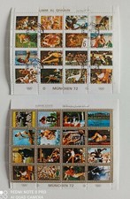 Sport  Briefmarken 2x Kleinbogen Olympia&nbsp; M&uuml;nchen 72 AJMAN  UM AL QIWAIN Qaiwain