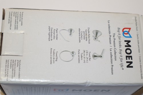 Moen DN8403BN Gebürstetes Nickel Doppel Bademantelhaken Gebürstetes Nickel Brandneu Badezimmer - Bild 4 von 6