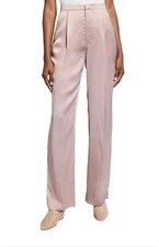 NWT 545 Vince Liquid Shine Satin Trousers, Size 6, 100 Viscose.