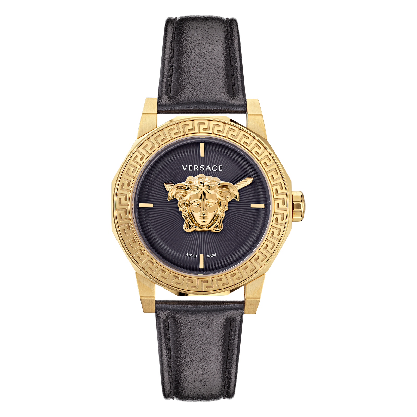 Versace Black Womens Analogue Watch Medusa Deco VE7B00223