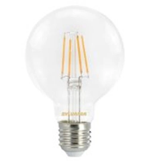 SYLVANIA LED GLOBE 80MM ES 4W 827 WARM WHITE CLEAR FILAMENT NON DIMMING