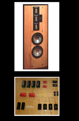 Infinity RS2B - crossover restore upgrade kit parts capacitors