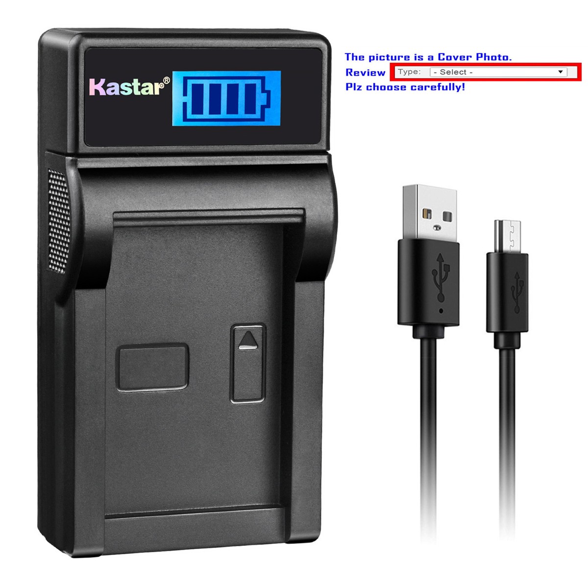 Kastar Battery LCD Charger for Sony NP-F970PRO Cyber-shot DSC-D770