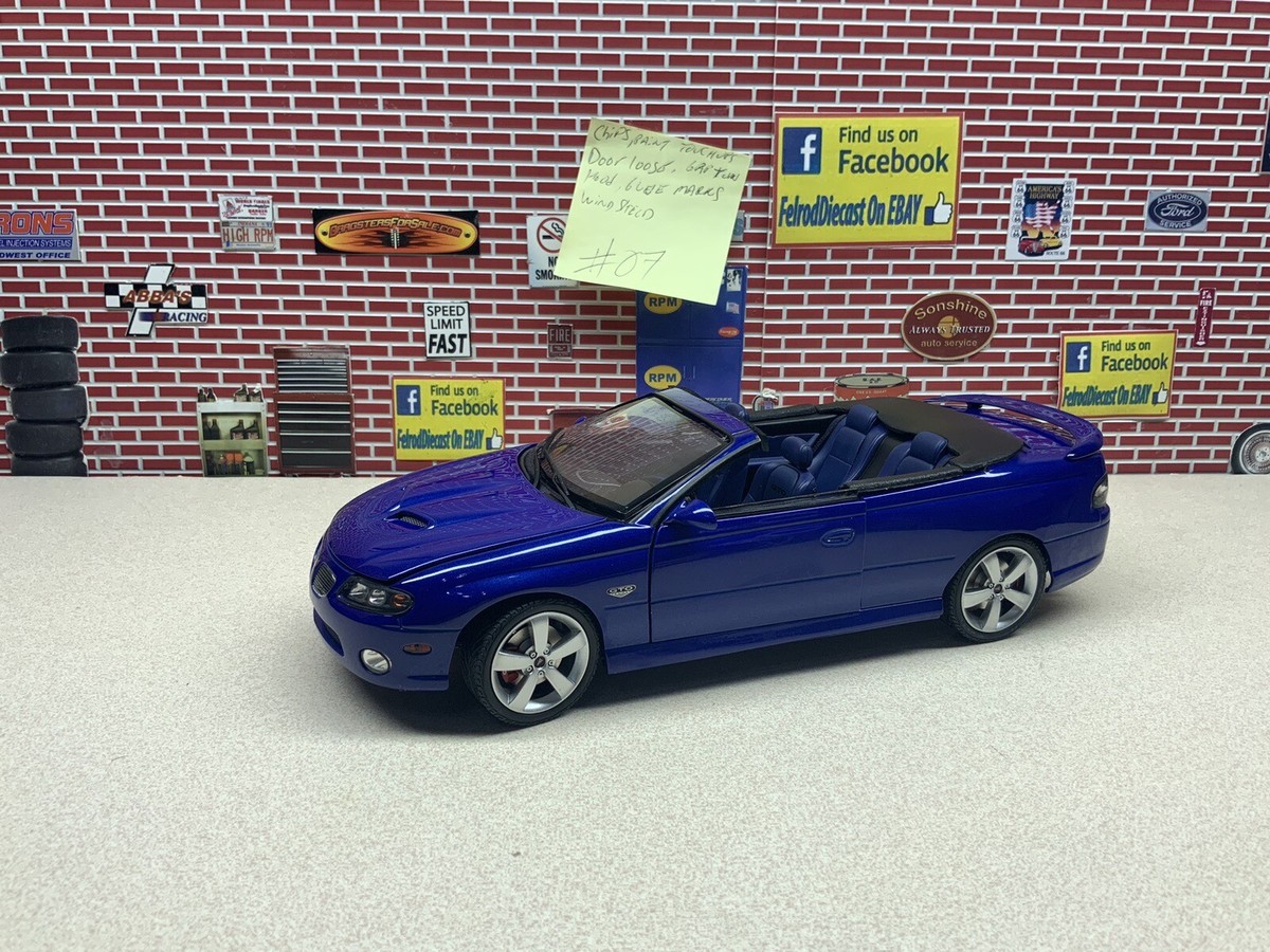 1/18 GMP GUYCAST 2006 Pontiac GTO Convertible Impulse Blue Custom