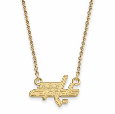 SS GP NHL Washington Capitals Small Pendant 18 in Necklace