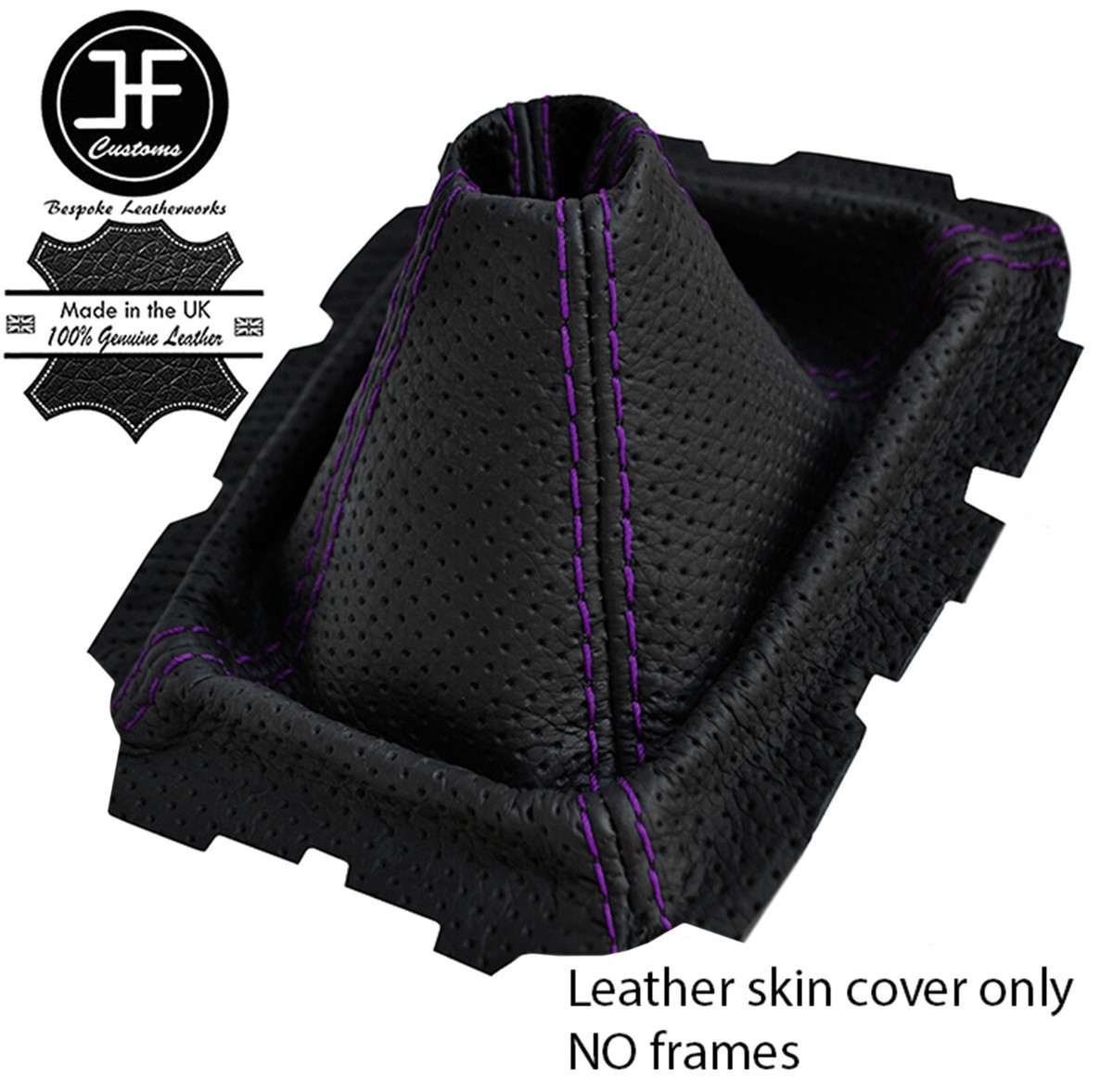 PURPLE STITCH PERFORATED LEATHER SHIFT BOOT FOR MAZDA MX-5 MIATA