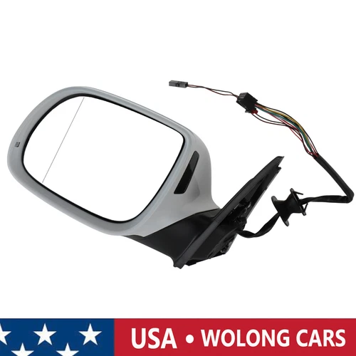 WHITE LEFT DRIVER'S SIDE MIRROR NEW FIT FOR AUDI Q5 SQ5 2010-2017 US