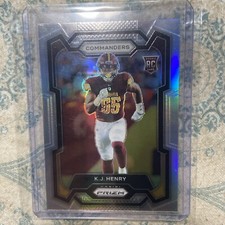 2023 Panini Prizm #400 K.J. Henry Silver Prizm Rookie SP Parallel Rookie Nice