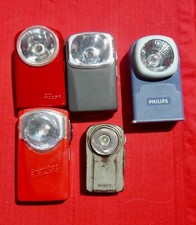 Lot de 5 anciennes lampes  de poche