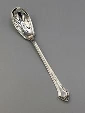 Lenox by Durgin Sterling Silver pierced Olive Spoon 6 1/8", gently used