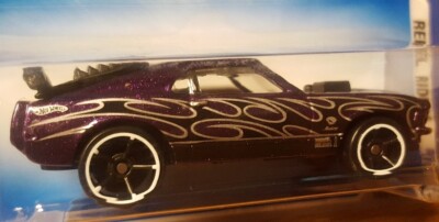 ホットウィール MUSTANG F/C REBEL RODS Hot Wheels 1970 Ford Mustang Mach 1 Purple with Flames 1:64 New