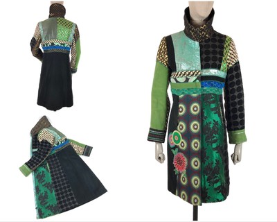 desigual patchwork coat