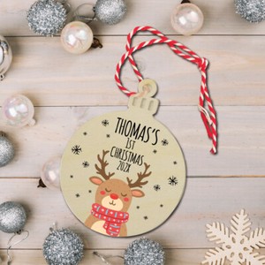 personalised baby christmas decorations