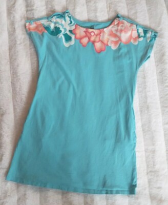 Tea Collection Girls 7 Aqua Blue Summer Dress | eBay