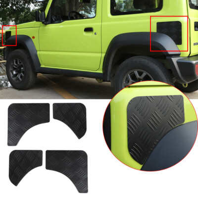 Alloy Black Front & Rear Fender Protector Panel Cover For Suzuki Jimny 2019-2022