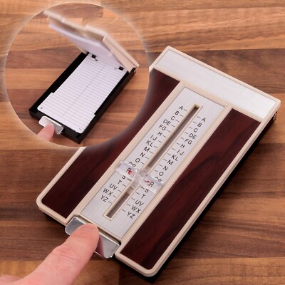 Retro Telefonbuch A-Z Index Flip Up speichert 400 Zahlen kompakt mit Lupe