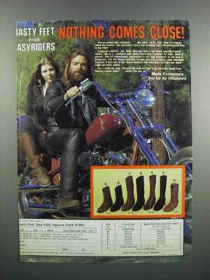 1983 Chippewa Nasty Feet Boots Ad - Nothing Comes Close