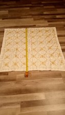 Tablecloth 40x38 and Napkins Set Of 4 Sz 8x7. Gold Accents