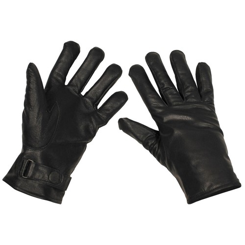 Bw Ejército Federal Petate Guantes de Cuero Negro Forrado S-3XL Invierno - Imagen 2 de 14