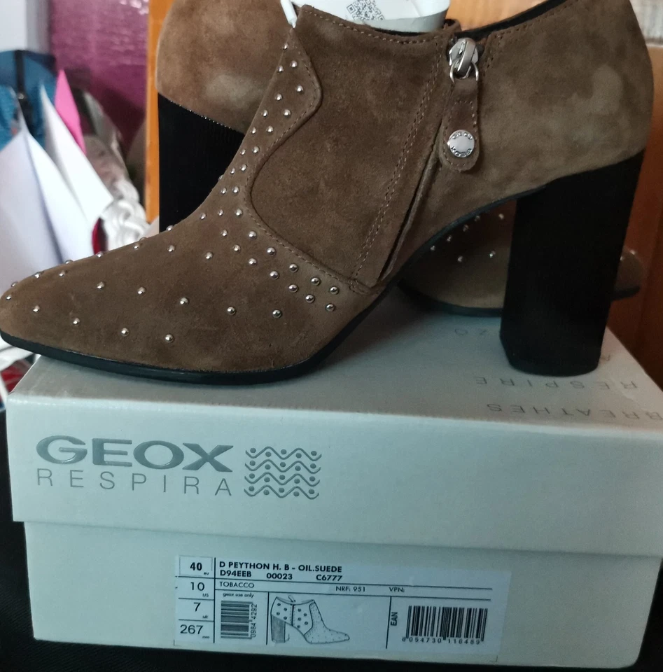 SUPERS LOW BOOTS EN CUIR NEUVES GEOX POINTURE 40 - Photo 2/4