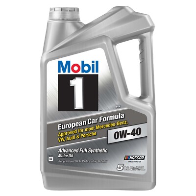 2 PACK Mobil 1 0W-40 Advanced Full Synthetic Motor Oil 5 qt