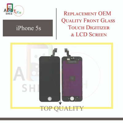 Schwarz iPhone 5S Ersatz Erstausrüsterqualität Frontglas Touch Digitizer & LCD Bildschirm