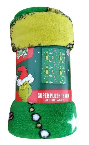 New Grinch Max Plush Throw Blanket 46X60 Lightweight Kids Christmas Holiday Gift - Picture 7 of 7