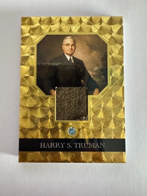 Karte Harry S Truman 1/1 Gold of Andenken x Stücke der Vergangenheit Sammlung