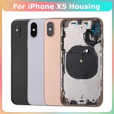 NEW Rear Back Housing Cover Glass Battery Door Frame Replacement For iPhone XS