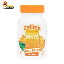 Zellie'S | 100% Xylitol Sugar Free Cool Fruit Mints Breath Mints | Non-Gmo, Low-