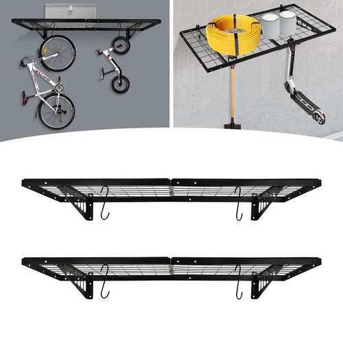 2-Pack 48*20in/48*24in Garage Wall Shelving Wall Mounted Shelving Tools Storage - Picture 21 of 30