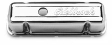 Edelbrock 4486 Signature Series Short Chrome Valve Covers Edelbrock 4486 Signature Series Short Chrome Valve Covers