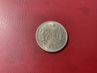 Finlandia 200 Markkaa 1957 argento