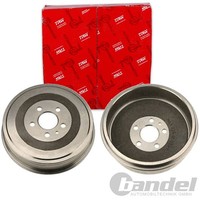 2X TRW 255,0Mm Bremstrommeln Hinten Passend FÜR CitroËN Evasion Jumpy Fiat