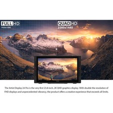 XPPen Artist24 Pro 24"2K Pen Display Drawing Tablet 20 Customizable Shortcut Key