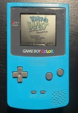 Nintendo Game Boy Color Teal CGB-001 GBC Handheld Console WORKING/TESTED CLEAN