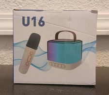 Wireless Karaoke Speaker Bluetooth Stereo Sound High Sound Quality Beige Dual...