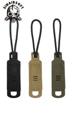 Tactical Zipper Pulls Hook&Loop Zipper Handle Drawstring Gear Backpack Tab Cord