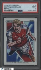 2024-25 Panini Prizm Premier League Soccer Manga #16 Martin Odegaard PSA 9 MINT