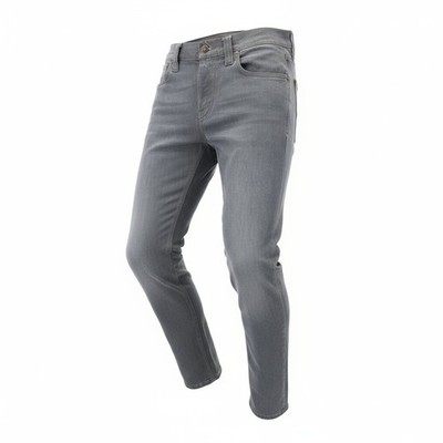 Nudie Jeans Dünn Finn Herren W30/L32 Slim Verblichen Grau Baumwolle Gewaschen