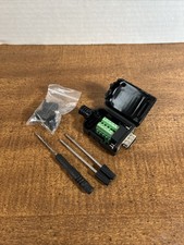 1PCS D-SUB DB9 Male 9Pin Black Cover Screw Type Breakout Terminals Connector CA