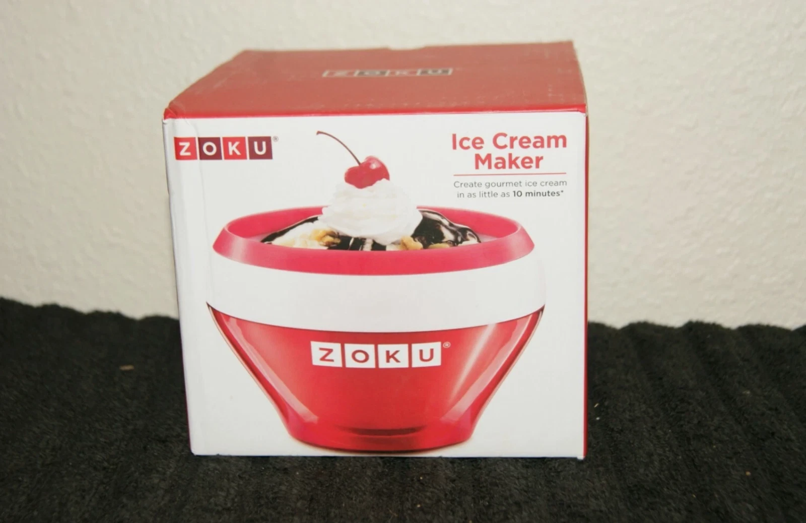 ZOKU Ice Cream Maker Red Keto Yogurt Healthy Bowl & Ice Cream - Great Gift!