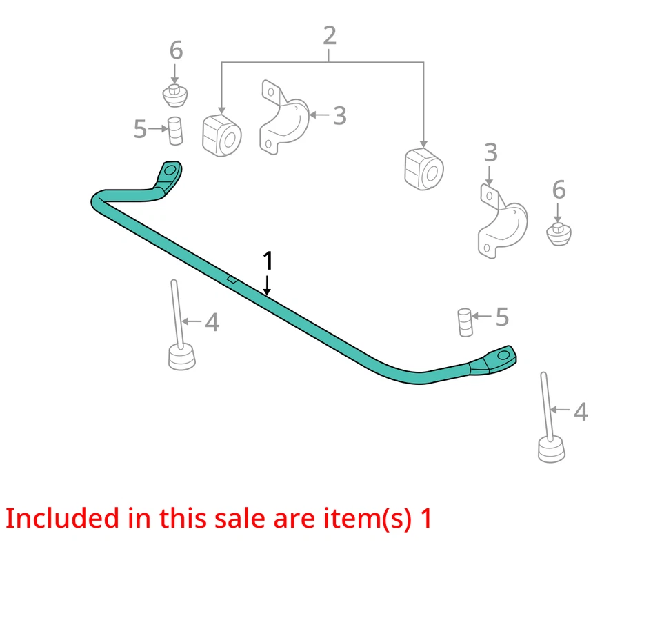 2009 福特福克斯 FWD 后稳定杆 原始设备制造商 76K 英里 - LKQ392787462 — 第 4/4 张图片