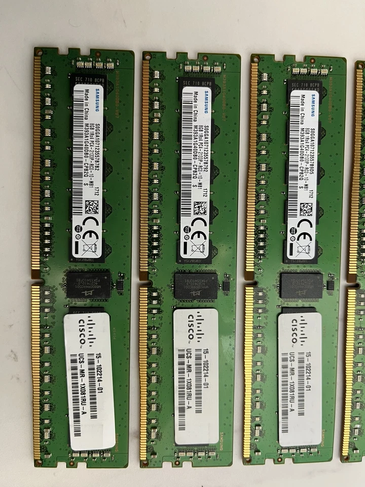 6x8GB 48GB CISCO 15-102214-01 8GB DDR4 - SERVER MEMORY- Ref:D - Image 2 of 3