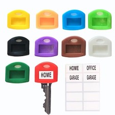 10-Piece Key Covers with Labels for Easy Identification