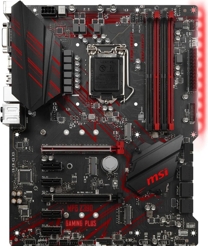 MSI MPG Z390 GAMING PLUS LGA 1151 (300 Series) Intel Z390 ATX Intel Motherboard